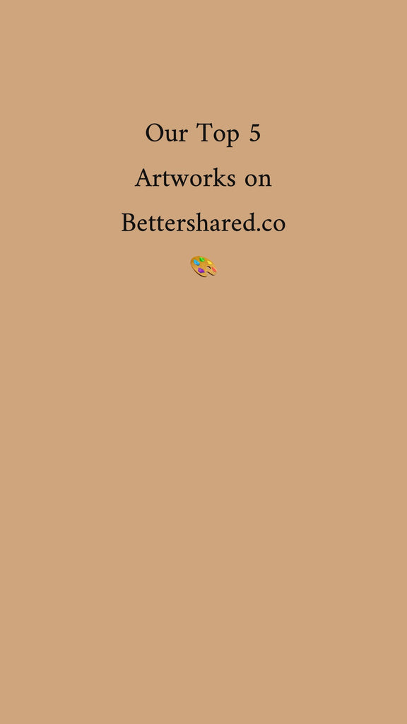 Our Top 5 artists from Africa or the African Diaspora with works under £100 on Bettershared.co